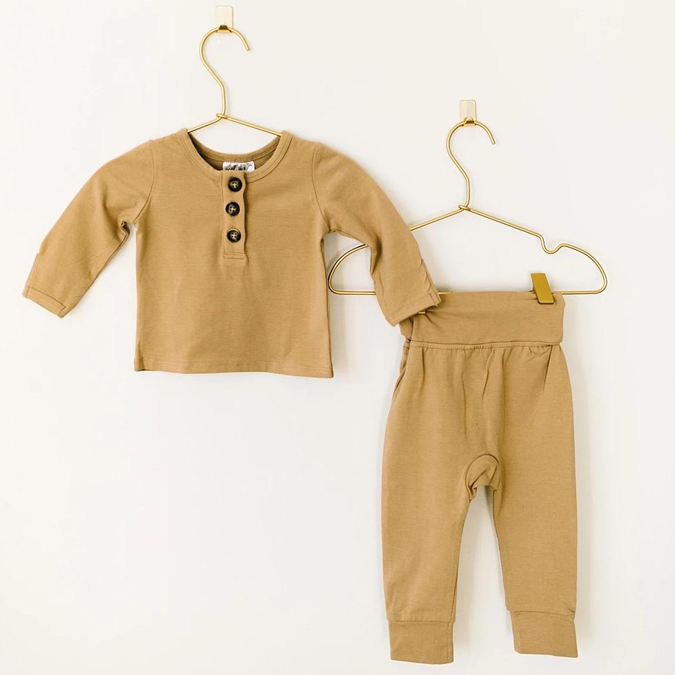 toasted tan two-piece set