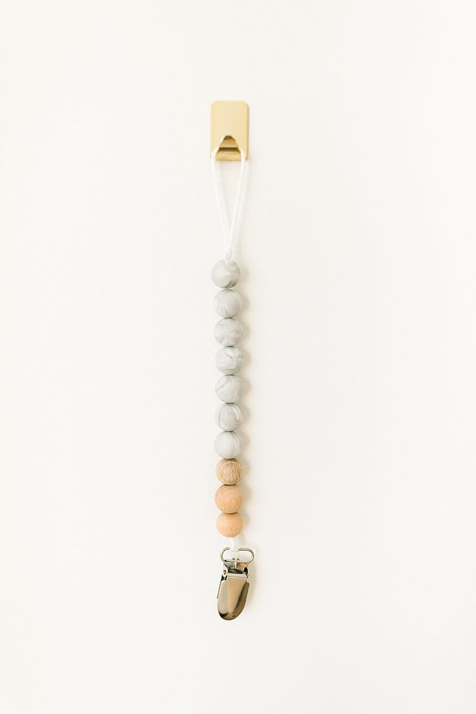 marble gray pacifier